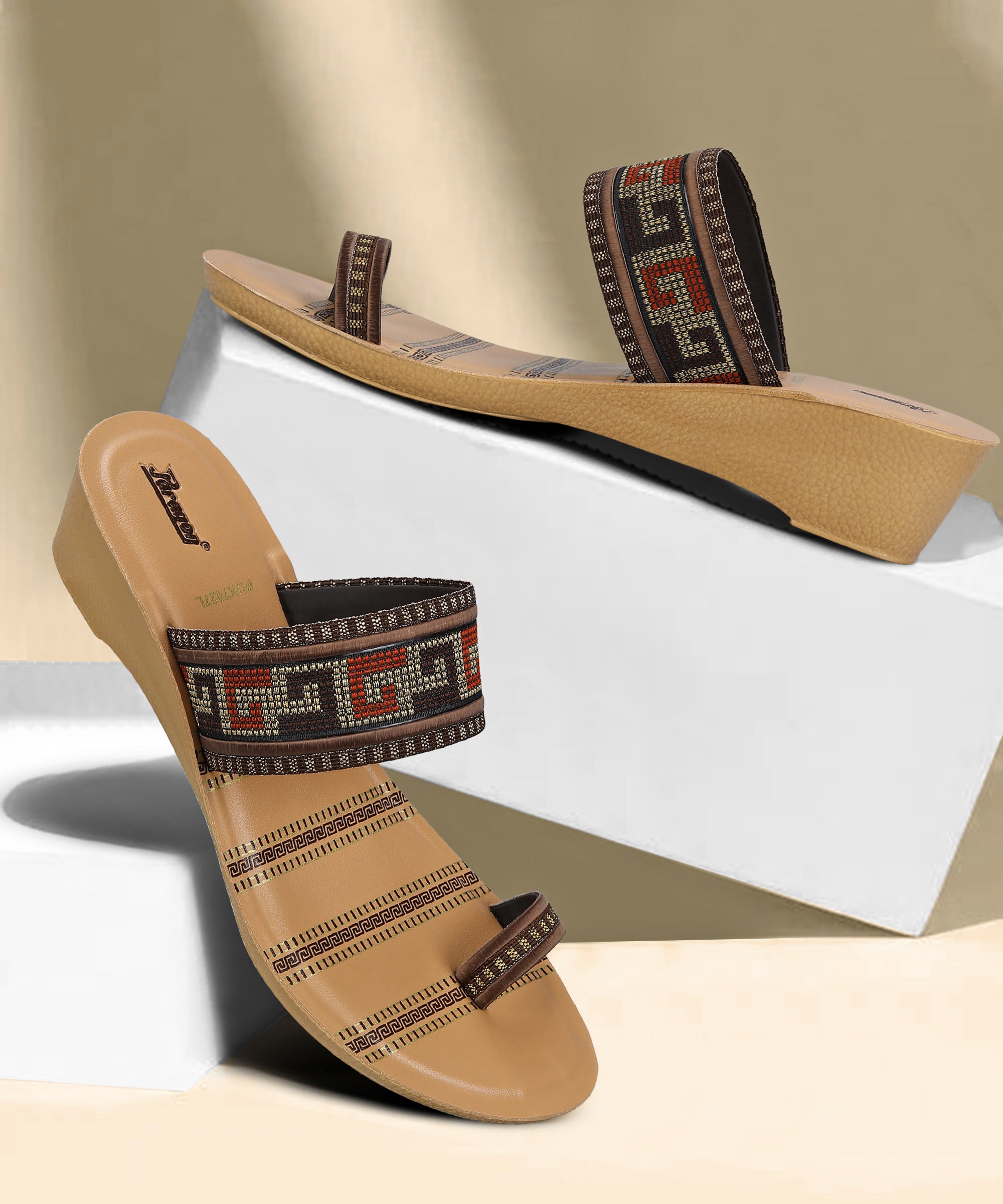 Paragon Women's Trendy Wedge Heel Sandals with Cushioned Sole and