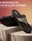 Paragon PUK7036L_BLK Women Fashion Wedges | Lightweight Slip-On Slippers with Cushioned Footbed & Strong Grip Sole