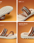 Paragon Women’s Slip-On Flat Sandals | Lightweight Sandals with Cushioned Footbed & Strong Grip Sole