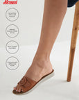 Paragon Women Flat Sandals Comfortable Wide Strap Stylish for Daily Use