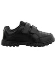 Paragon Velcro Black School Shoes for Boys | Comfortable Soft Cushion Sole