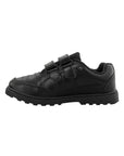 Paragon Velcro Black School Shoes for Boys | Comfortable Soft Cushion Sole