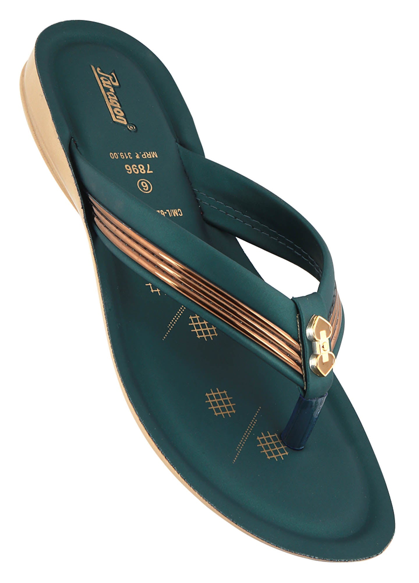 Paragon 7896 Women Bottle Green Sandals – Paragon Footwear