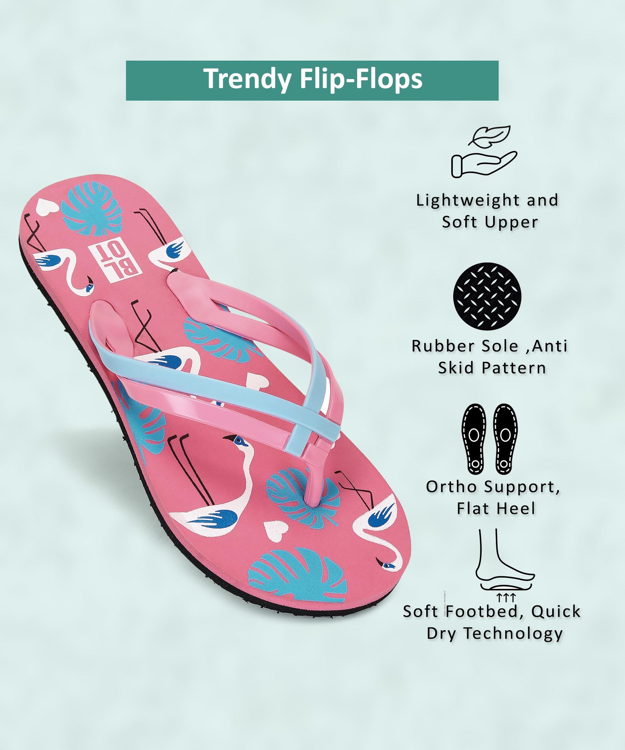 Supportive womens flip flops hot sale