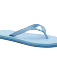 Women's Sky Blue Rubber Based Flip Flops