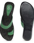 Women's Solea Green Slippers