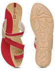 Women's Red Solea Sandal