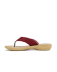 Women's Solea Maroon Flip Flops