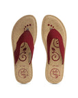 Women's Solea Maroon Flip Flops