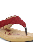 Women's Solea Maroon Flip Flops
