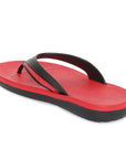 Paragon Ultra-Comfortable Black Casual Flip Flops for Men