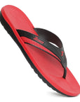 Paragon Ultra-Comfortable Black Casual Flip Flops for Men
