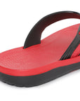 Paragon Ultra-Comfortable Black Casual Flip Flops for Men