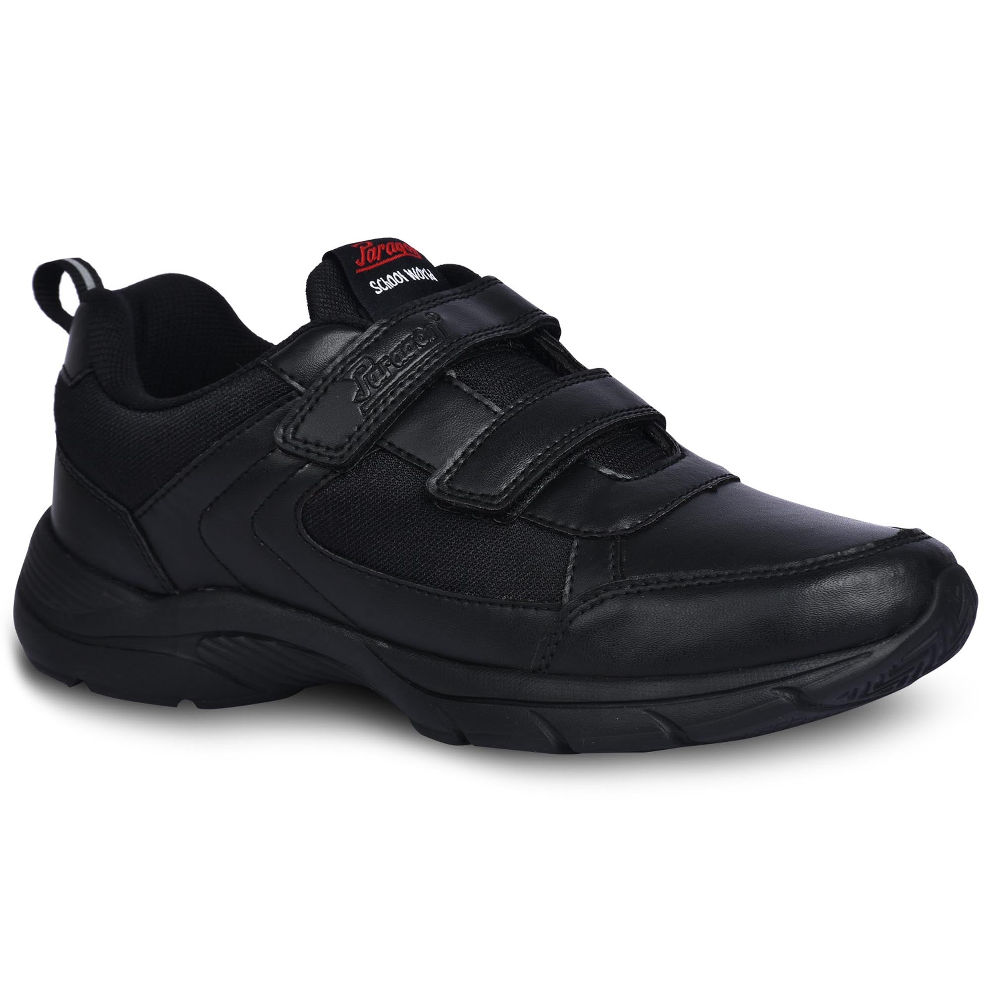 Paragon FBK0774K Kids Boys Girls School Shoes Comfortable Cushioned Soles | Durable | Daily &amp; Occasion wear Black