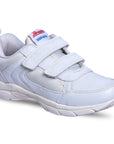 Paragon FBK0774B Kids Boys Girls School Shoes Comfortable Cushioned Soles | Durable | Daily & Occasion wear White