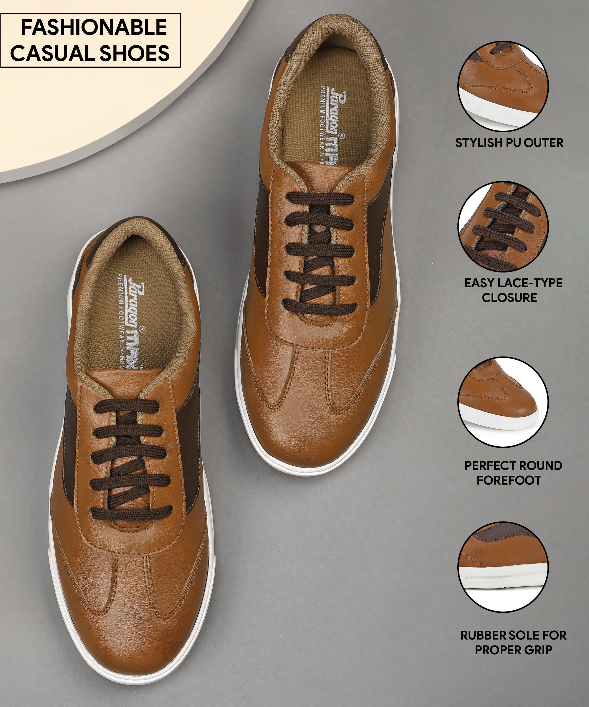 Paragon K1032G Men Casual Shoes  Stylish Walking Outdoor Shoes for Ev –  Paragon Footwear