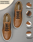 Paragon K1012G Men Casual Shoes | Stylish Walking Outdoor Shoes for Everyday Wear | Smart & Trendy Design  | Comfortable Cushioned Soles Tan