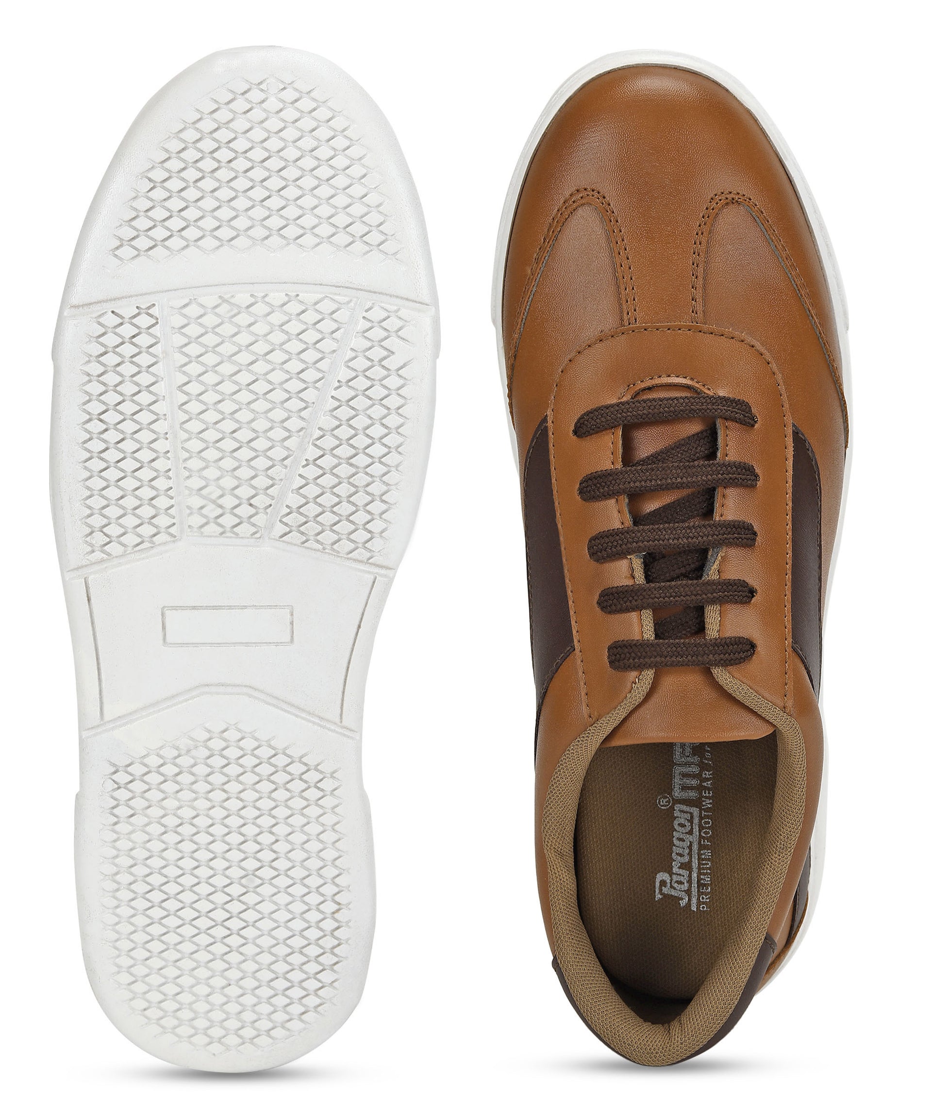 Paragon K1012G Men Casual Shoes | Stylish Walking Outdoor Shoes for Everyday Wear | Smart & Trendy Design  | Comfortable Cushioned Soles Tan