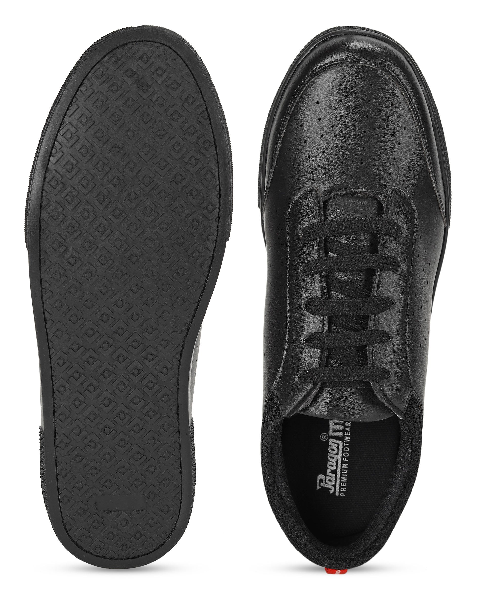 Paragon Max K1013G Men Casual Shoes | Stylish Walking Outdoor Shoes for Everyday Wear | Smart &amp; Trendy Design  | Comfortable Cushioned Soles Black
