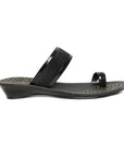Women's Black PVC Mascara Sandals