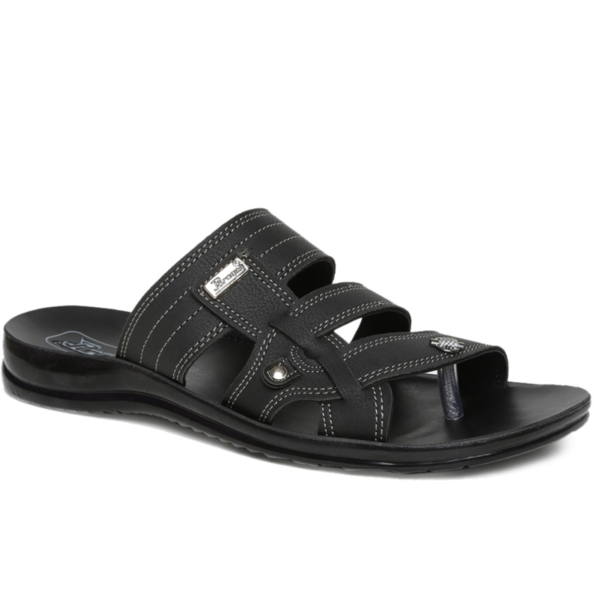 Paragon discount chappal black