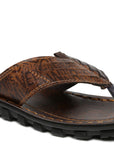 Men's Brown Vertex Flip-Flops