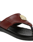 Women's Maroon Solea Flip-Flops