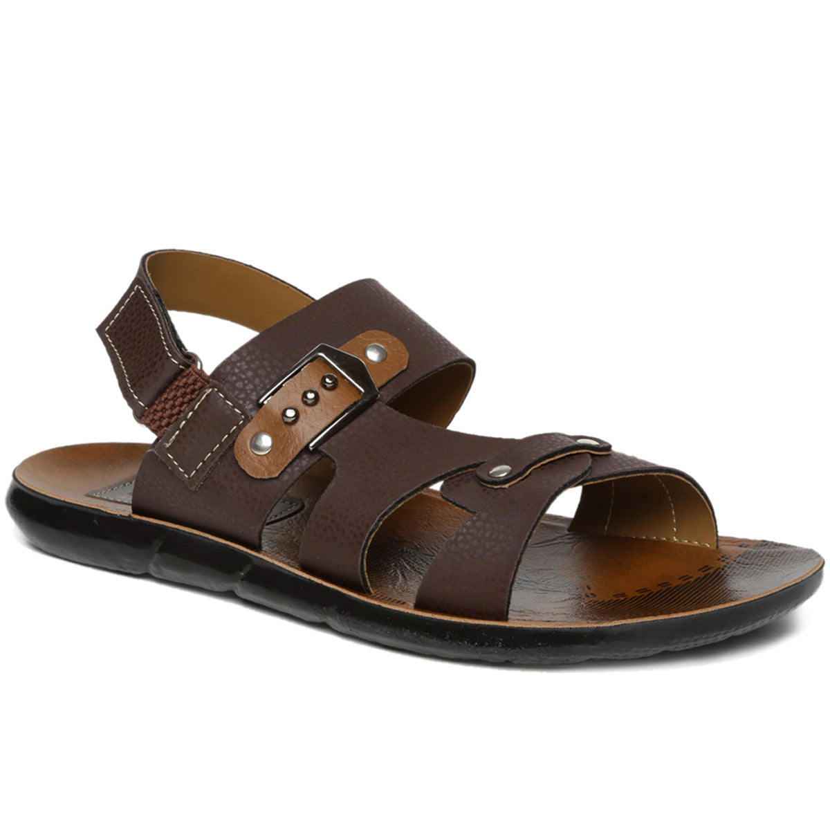 Men's Brown Slickers Sandals – Paragon Footwear1