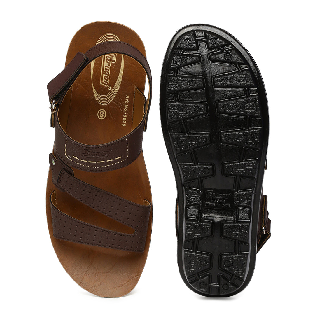 Paragon PU8925G Men Stylish Sandals | Comfortable Sandals for Daily Outdoor Use | Casual Formal Sandals with Cushioned Soles