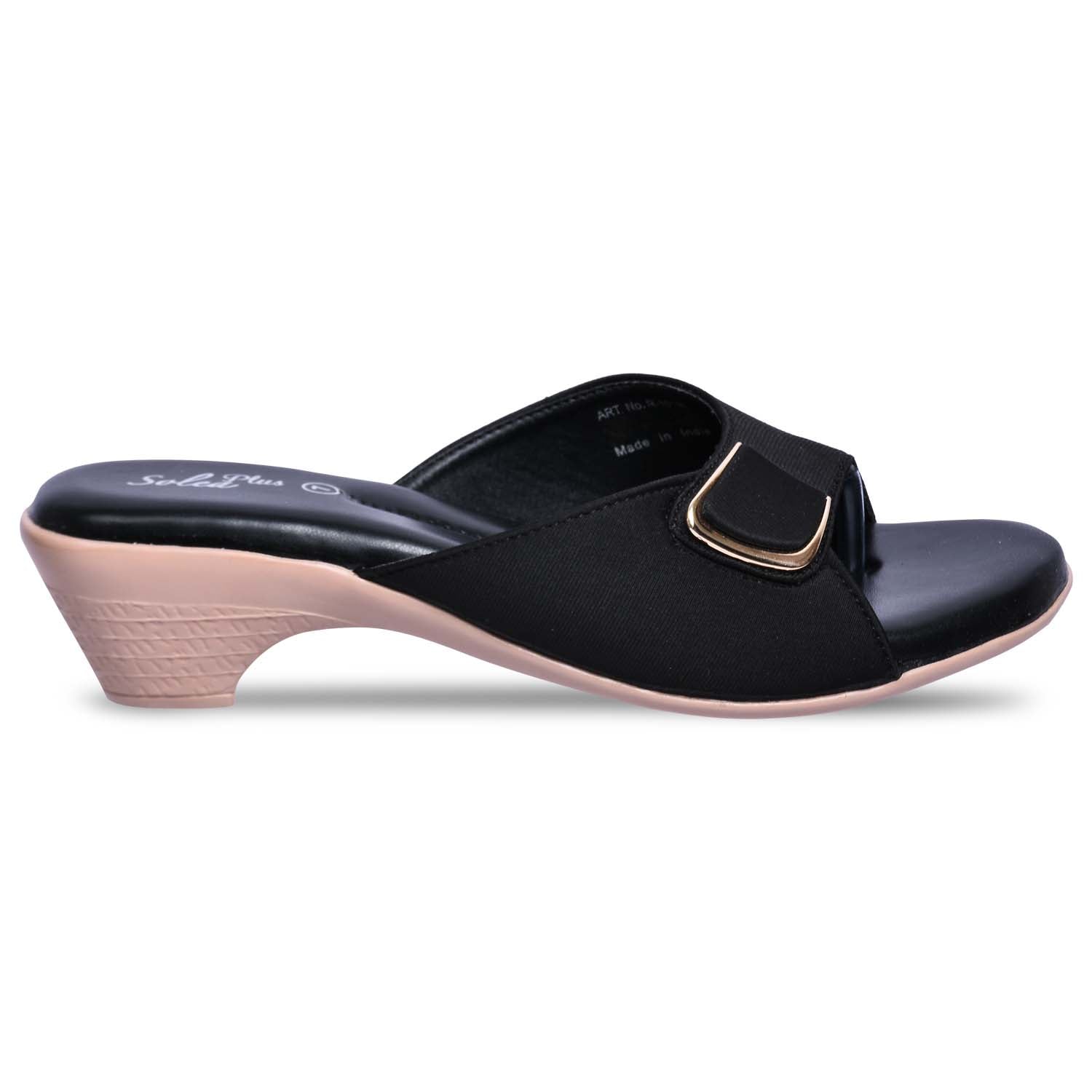 Formal black sandals online for ladies