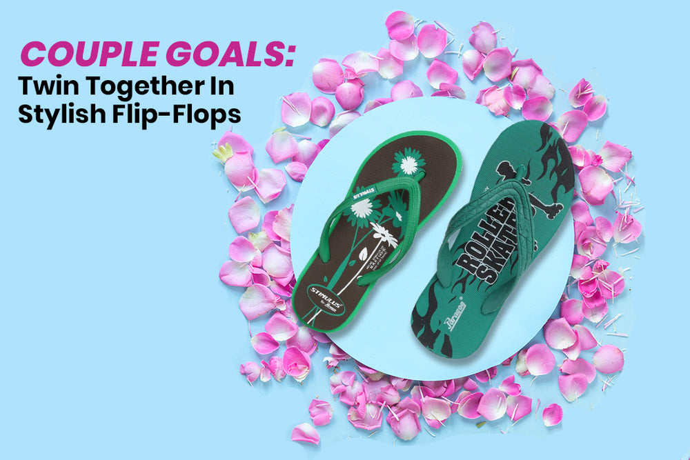 Couple Goals: Twin Together In Stylish Flip-Flops