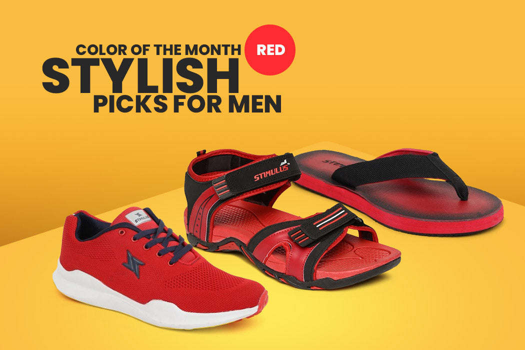 COLOR OF THE MONTH - RED Stylish Men’s Footwear