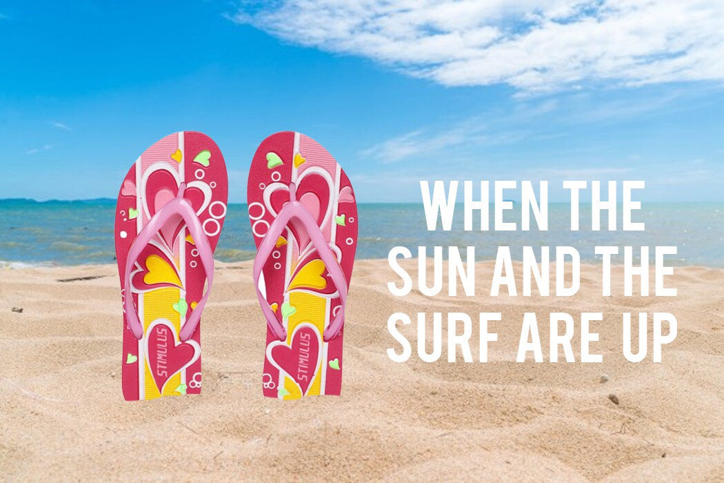 Hit the beach in Paragon’s fun and fashionable flip flops for women