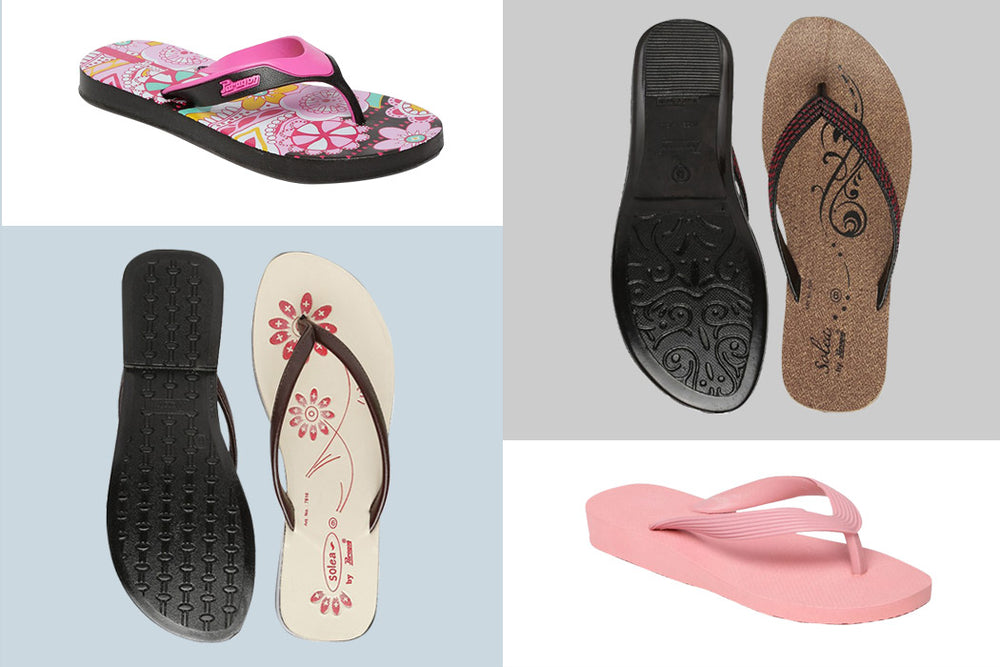 Comfortable Flip-flops for the active Lady - Styles under ₹300