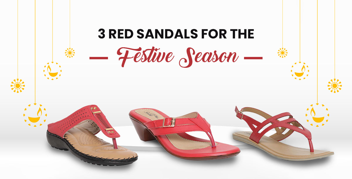 3 Red Sandals For The Festive Season