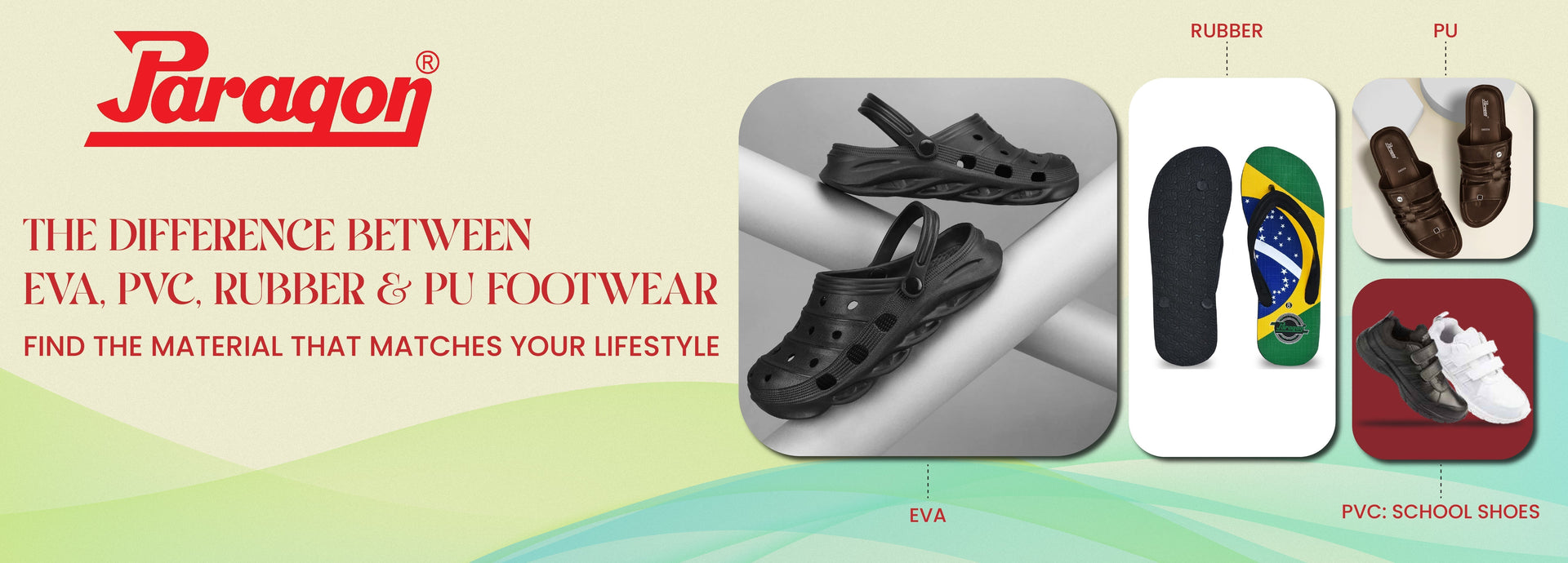 The Difference Between EVA, PVC, Rubber, and PU Footwear