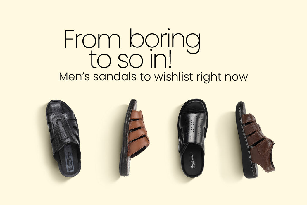 From boring to so in! Men’s sandals to wishlist right now