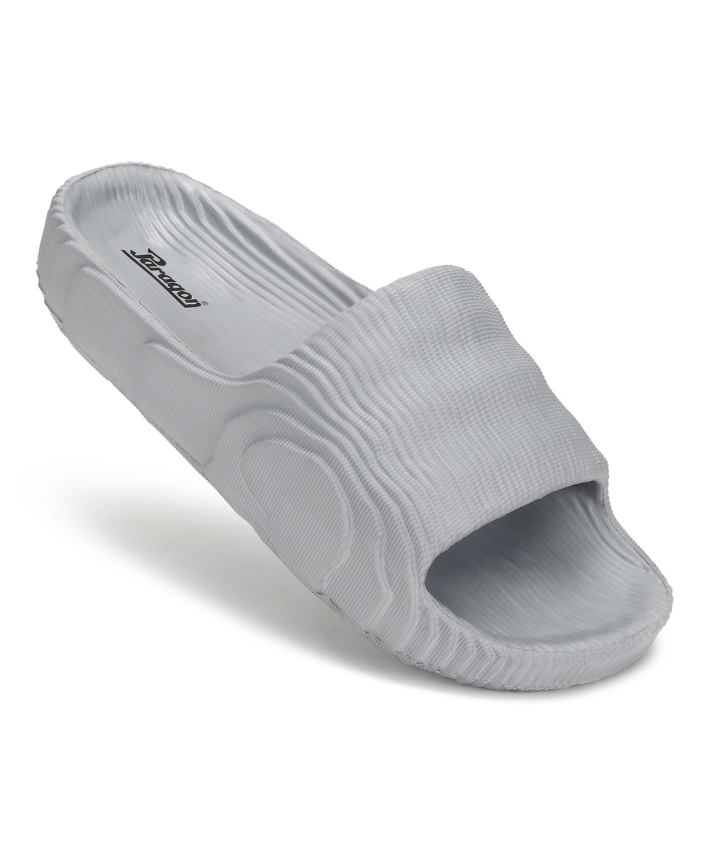 Paragon  K10913G Men Casual Sliders | Stylish Trendy Lightweight Slides | Casual &amp; Comfortable Slippers | For Everyday Use