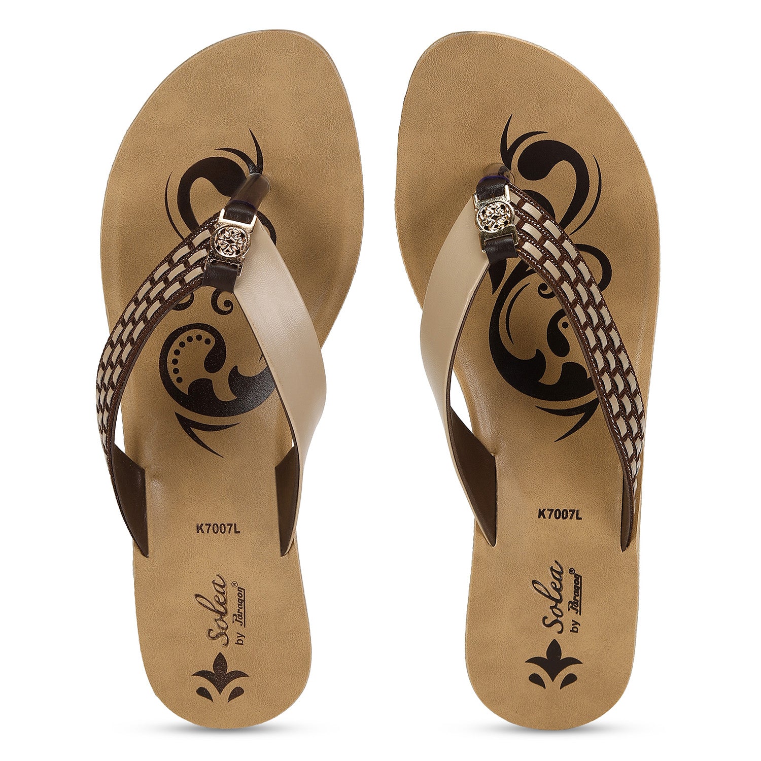 Paragon  PUK7007L Women Sandals | Casual &amp; Formal Sandals | Stylish, Comfortable &amp; Durable | For Daily &amp; Occasion Wear