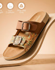 Paragon Women's Sandals | Stylish Slip On Flat Sandals with Cushioned Soles | Comfortable Everyday Sandals for Outdoor Use
