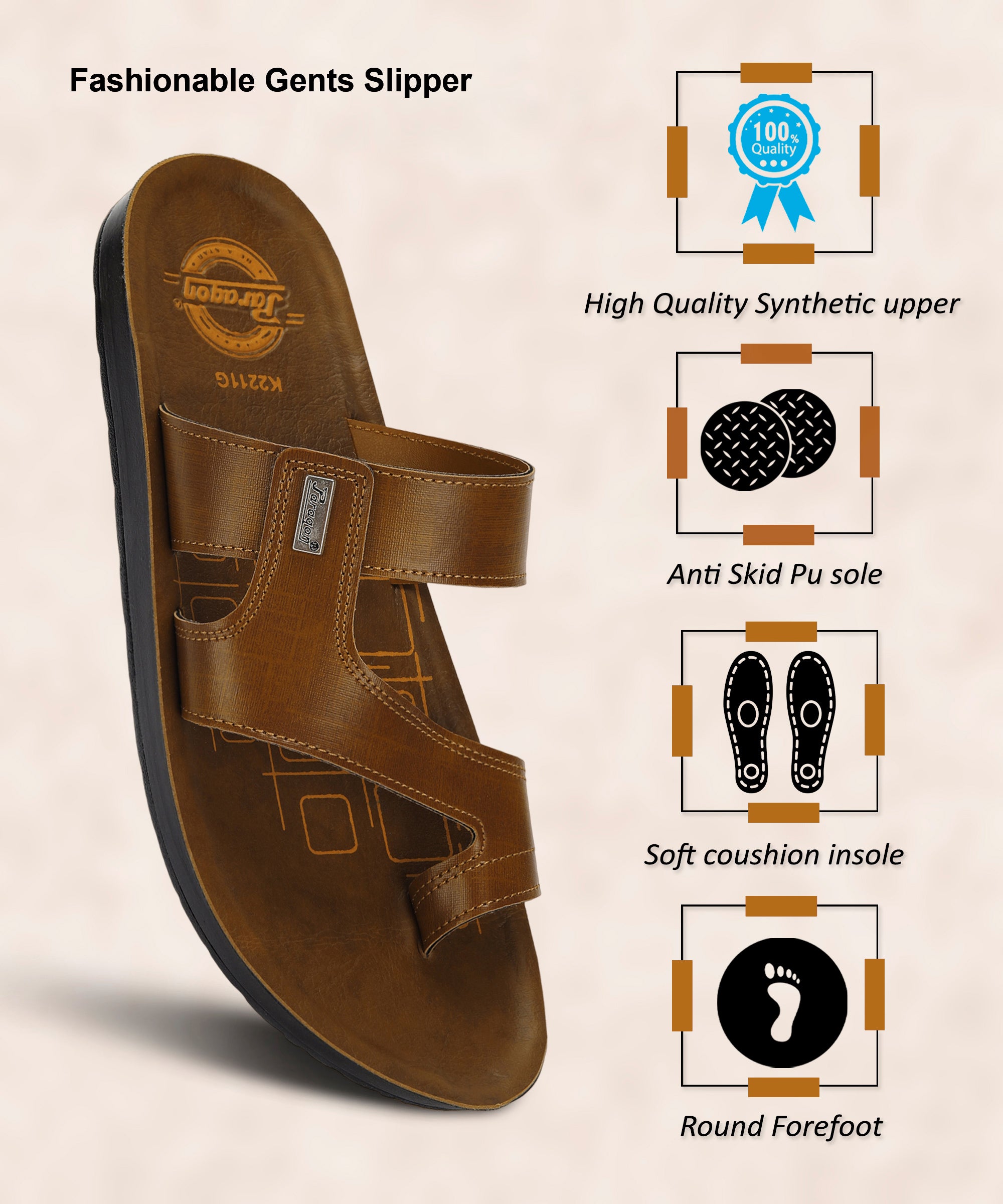 Paragon  PUK2211G Men Stylish Sandals | Comfortable Sandals for Daily Outdoor Use | Casual Formal Sandals with Cushioned Soles