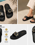 Paragon EPULI6166 Women Casual Sandal Black