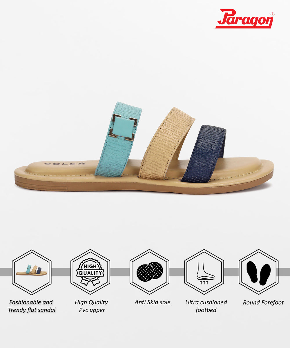 Paragon K6019L Women Sandals | Casual &amp; Formal Sandals | Stylish, Comfortable &amp; Durable | For Daily &amp; Occasion Wear
