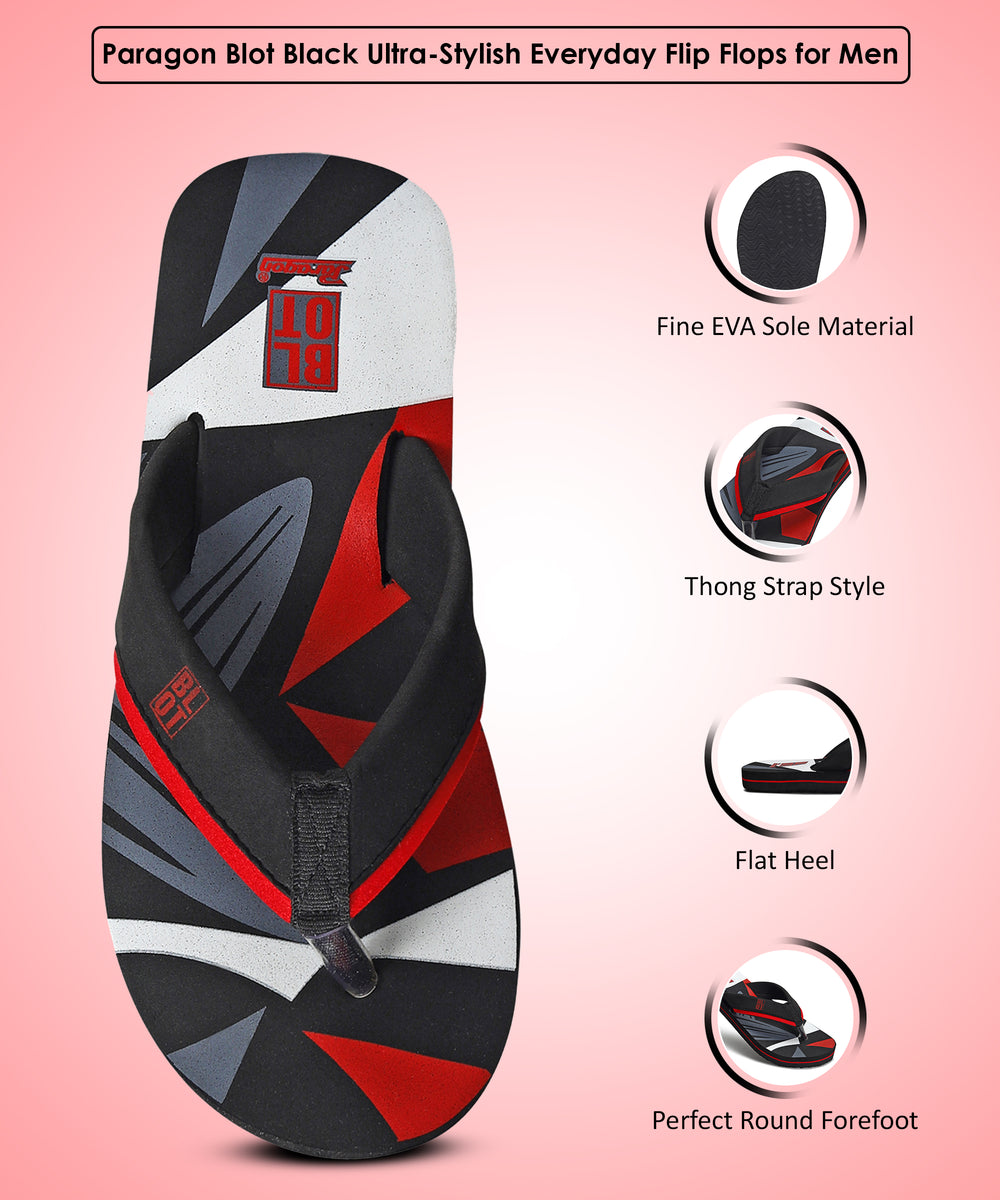 Paragon Blot K3305G Men Stylish Lightweight Flipflops | Casual &amp; Comfortable Daily-wear Slippers for Indoor &amp; Outdoor | For Everyday Use