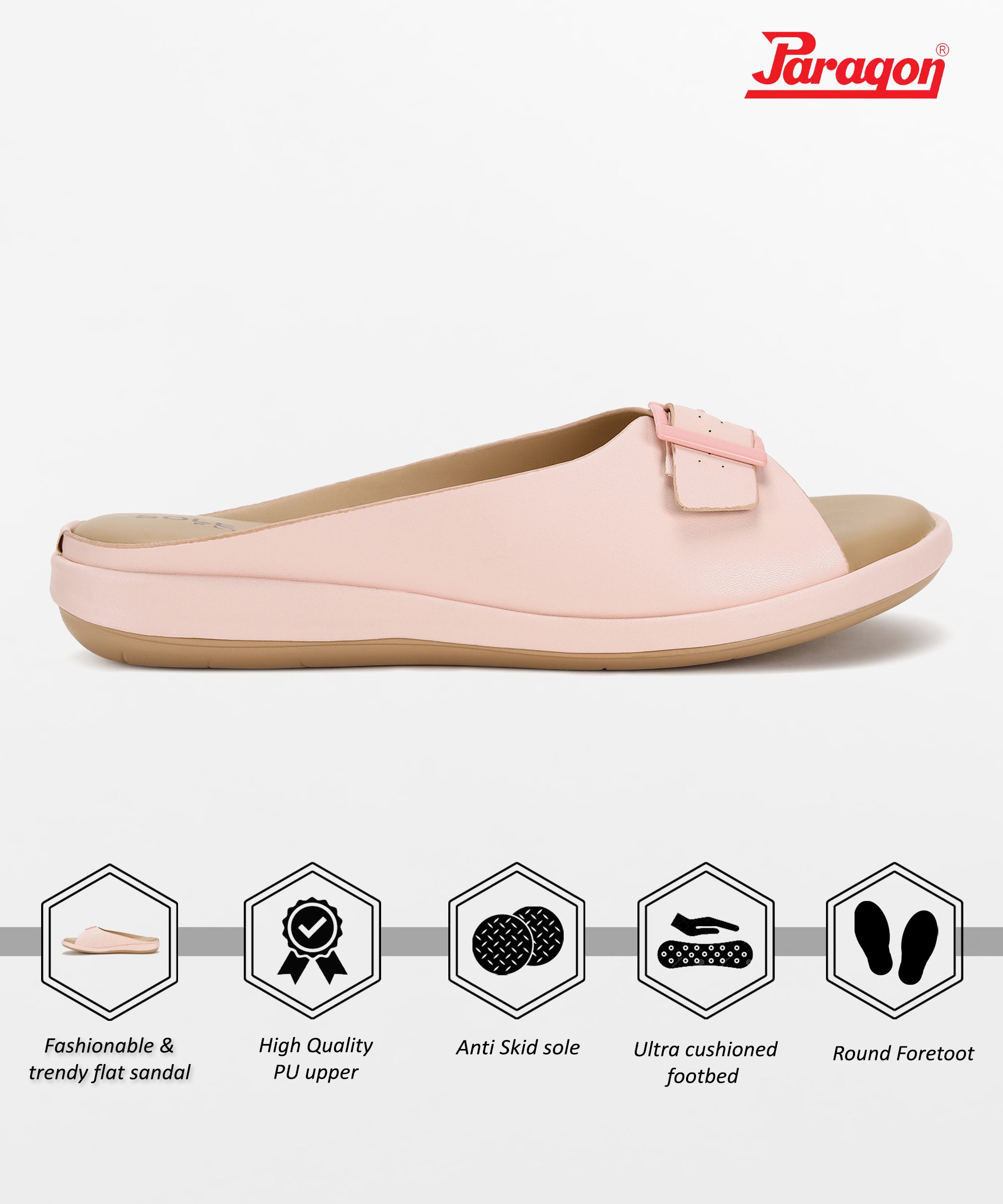 Paragon RK6027L Women Sandals | Casual &amp; Formal Sandals | Stylish, Comfortable &amp; Durable | For Daily &amp; Occasion Wear
