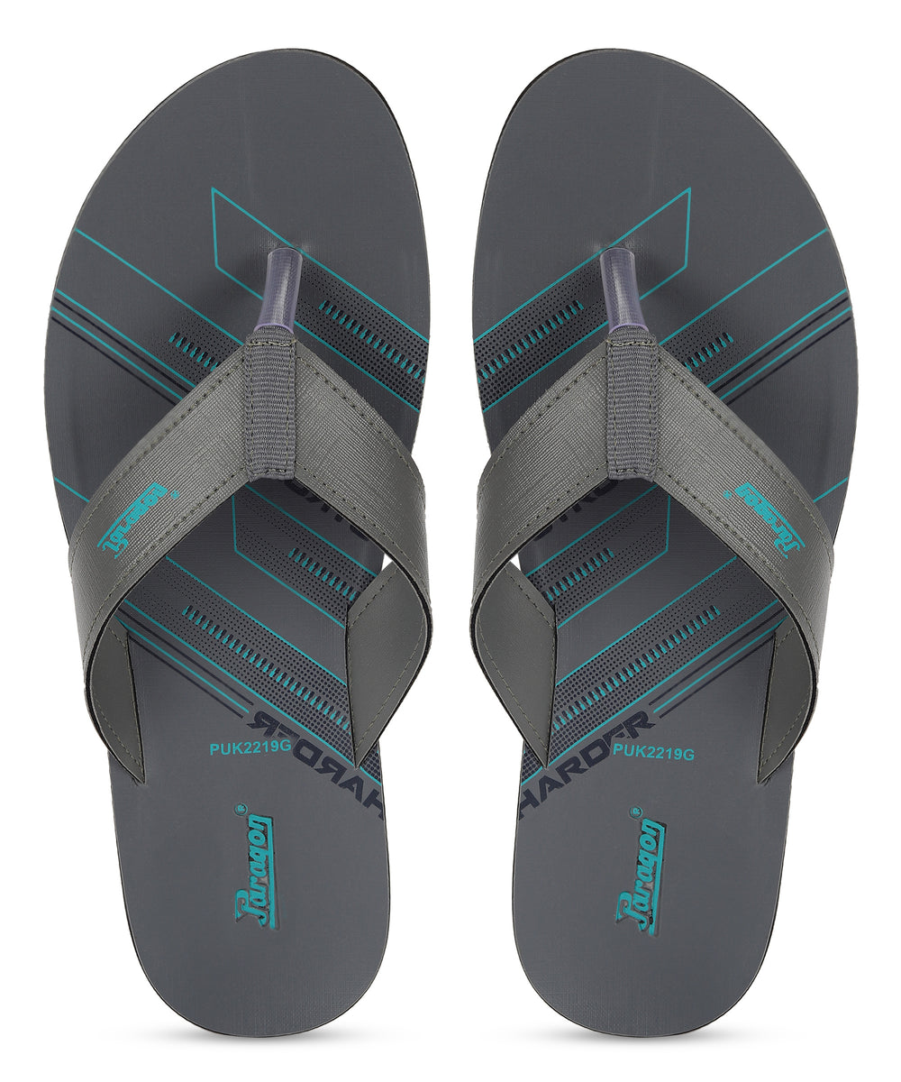 Paragon  PUK2219G Men Stylish Lightweight Flipflops | Casual &amp; Comfortable Daily-wear Slippers for Indoor &amp; Outdoor | For Everyday Use