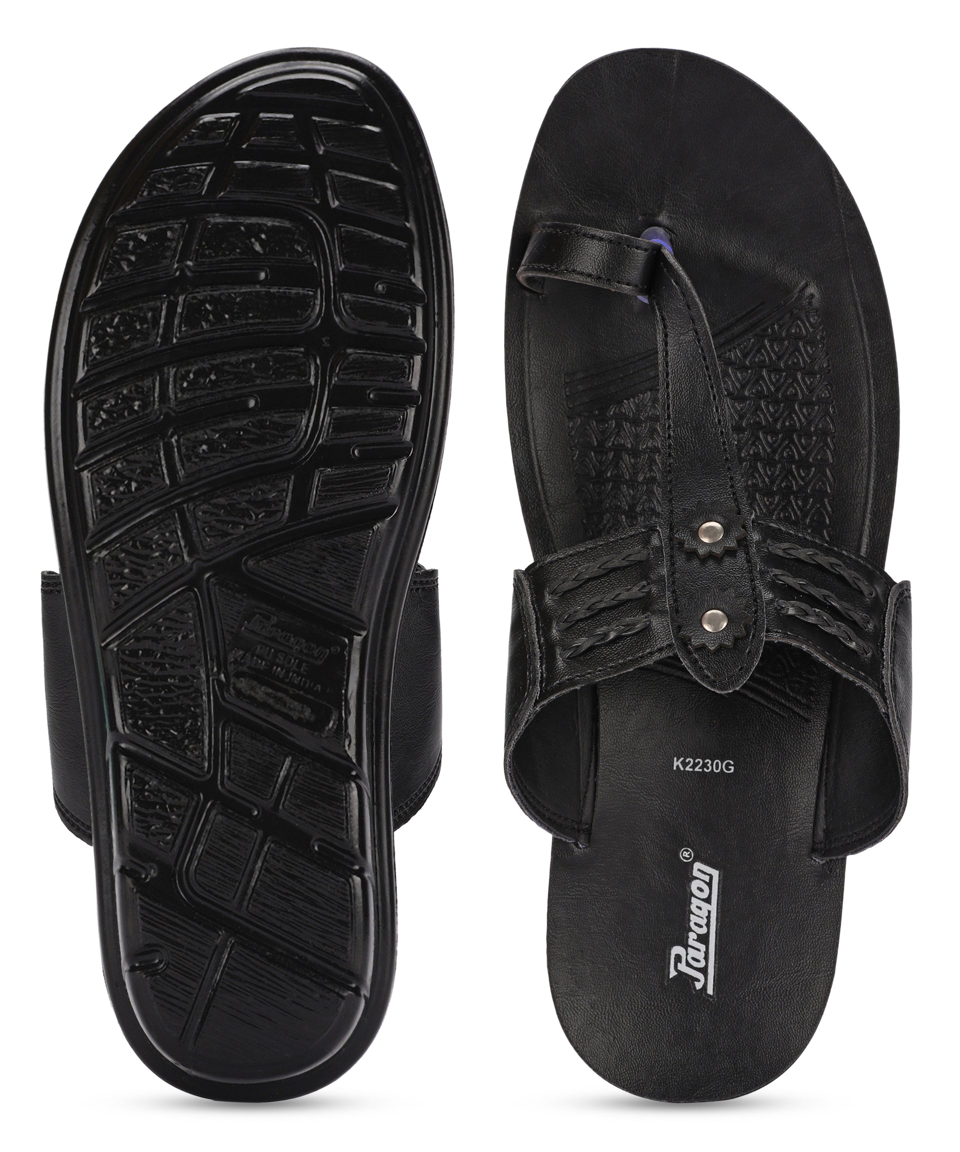 Paragon PUK2230G Men Stylish Sandals | Comfortable Sandals for Daily Outdoor Use | Casual Formal Sandals with Cushioned Soles
