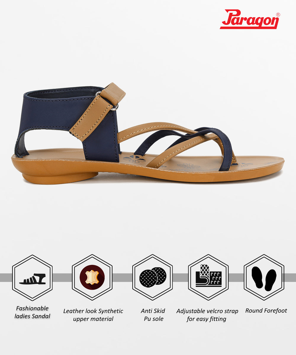 Paragon PUK7017L Women Sandals | Casual &amp; Formal Sandals | Stylish, Comfortable &amp; Durable | For Daily &amp; Occasion Wear