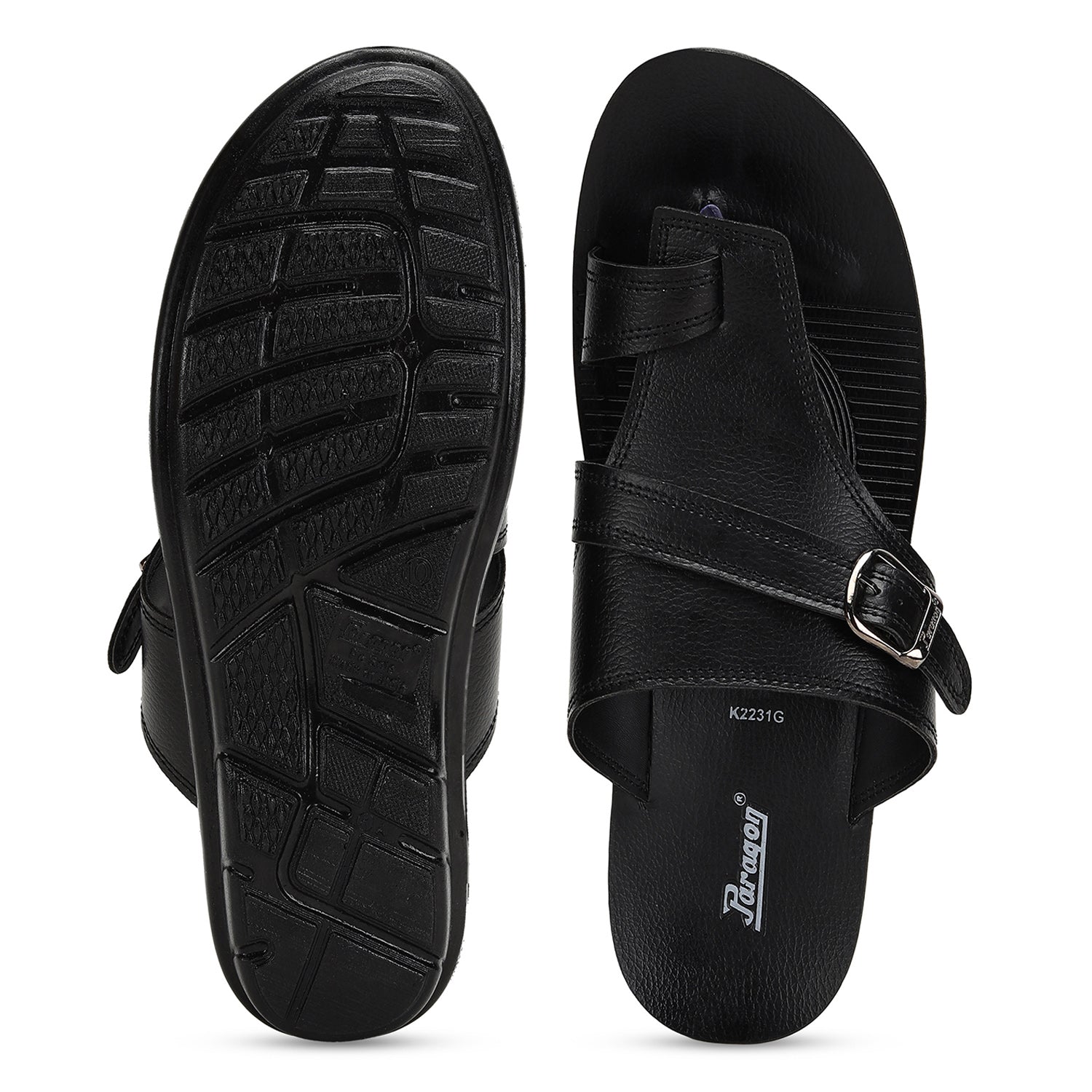 Paragon PUK2231G Men Stylish Sandals | Comfortable Sandals for Daily Outdoor Use | Casual Formal Sandals with Cushioned Soles