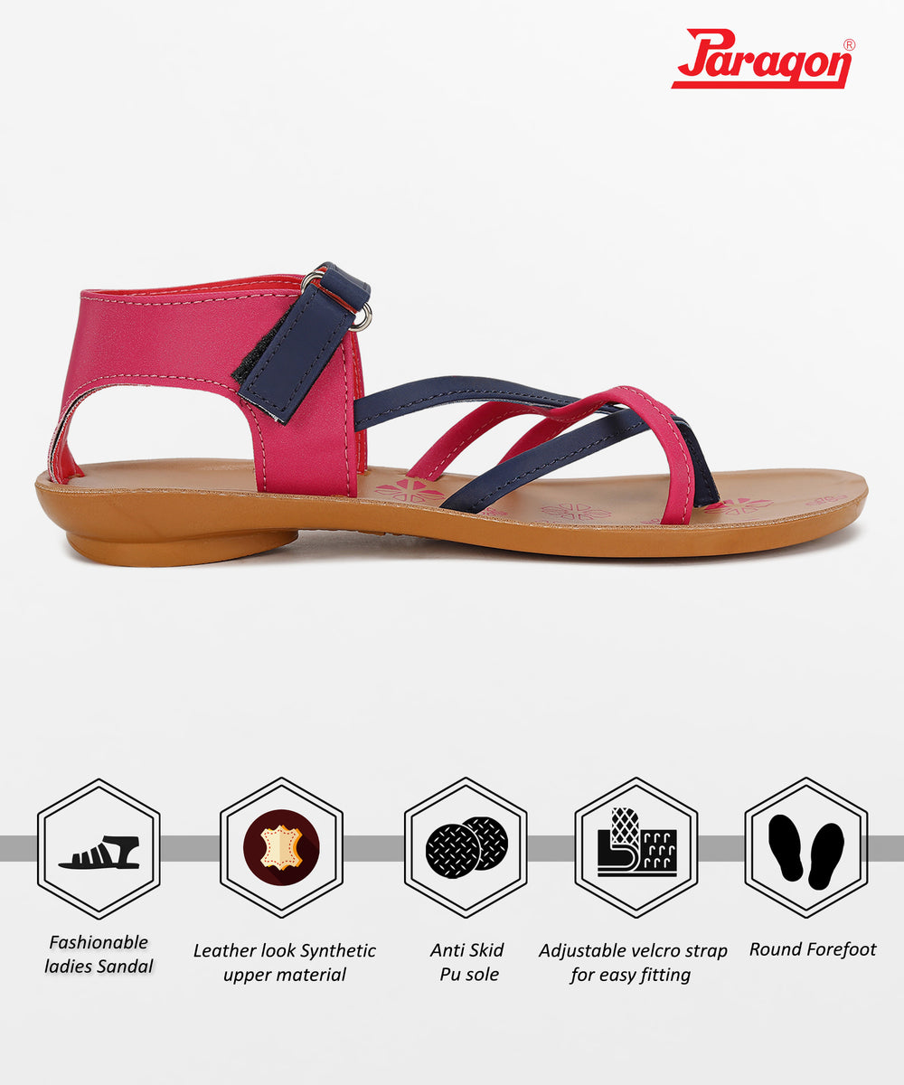 Paragon PUK7017L Women Sandals | Casual &amp; Formal Sandals | Stylish, Comfortable &amp; Durable | For Daily &amp; Occasion Wear
